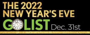 New Year's Eve 2022 GO List - things to do