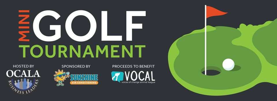 mini golf supporting VOCAL of Ocala